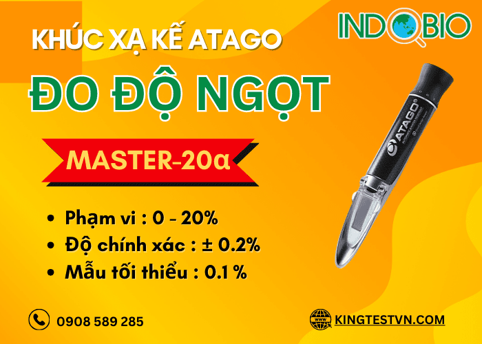 Khúc xạ kế đo độ ngọt Atago MASTER-20α